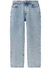 Shop Fabiana Filippi Straight-leg Jeans In 蓝色