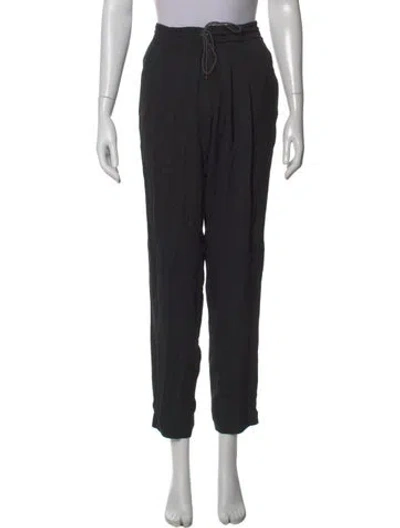 Pre-owned Fabiana Filippi Straight Leg Pants In Black
