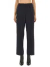 Fabiana Filippi Straight Leg Pants With Refined Silhouette In Black