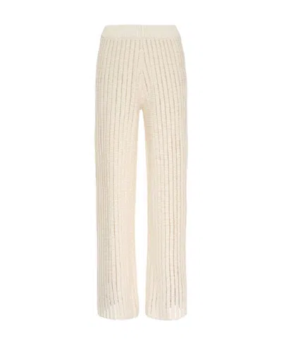 FABIANA FILIPPI FABIANA FILIPPI STRAIGHT-LEG RIBBED-KNIT TROUSERS