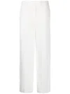 Fabiana Filippi Straight Leg Trousers With Pockets And Loops In 白色