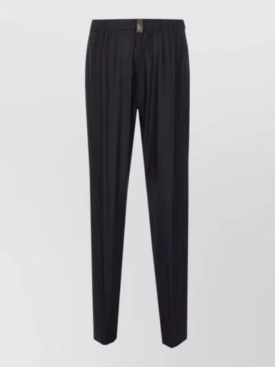 Fabiana Filippi Straight Leg Trousers Plain Design Style In Blue