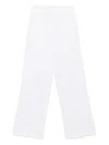 Shop Fabiana Filippi Straight-leg Trousers In White