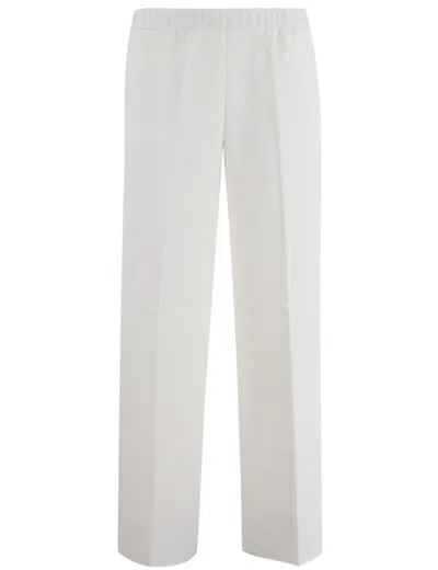 Fabiana Filippi Straight-leg Trousers With Elastic Waistband And Welt Pockets