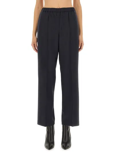Fabiana Filippi Straight Leg Pants With Refined Silhouette In Black