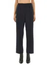 Fabiana Filippi Straight Leg Pants With Refined Silhouette In Black