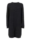Fabiana Filippi Straight Silhouette Sequined Dress In Black