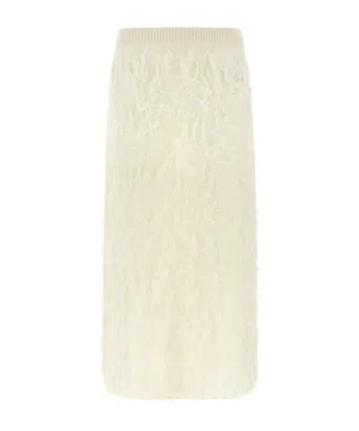 Fabiana Filippi Straight-cut Skirt In Neutral
