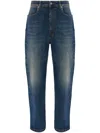 Fabiana Filippi Stretch-cotton Straight-leg Jeans In 蓝色