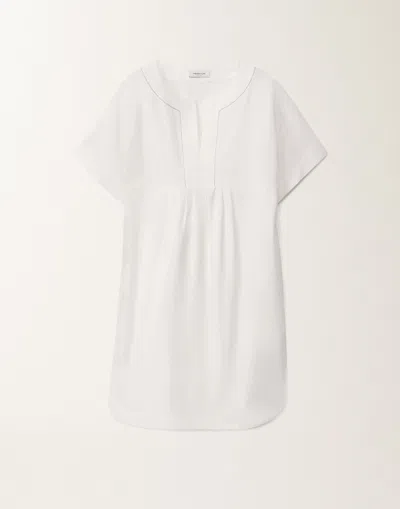 Fabiana Filippi Stretch Poplin Dress In Optical White