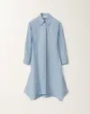 Fabiana Filippi Stretch Poplin Shirt Dress In Sky Blue