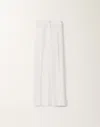 Fabiana Filippi Stretch Viscose And Linen Trousers In Optical White
