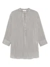 Fabiana Filippi Striped Tunic In Black  