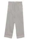 Fabiana Filippi Stripe Trousers In Black  