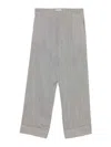 Fabiana Filippi Stripe Trousers In Gray