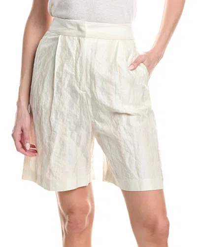 Fabiana Filippi Striped Cotton Bermuda Short In White