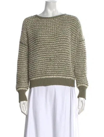 Pre-owned Fabiana Filippi Striped Crew Neck Sweater In Multi