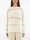 Fabiana Filippi Platinum And Mohair Knit In Neutral