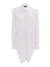 Fabiana Filippi Striped Popin Shirt With Crossed Front In White