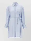 Fabiana Filippi Striped Silk Viscose Chemisier Dress