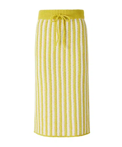 Fabiana Filippi Striped Skirt In Yellow
