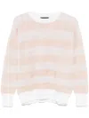 Fabiana Filippi Striped Sweater In White