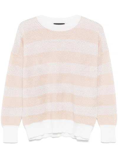 Fabiana Filippi Striped Sweater In White