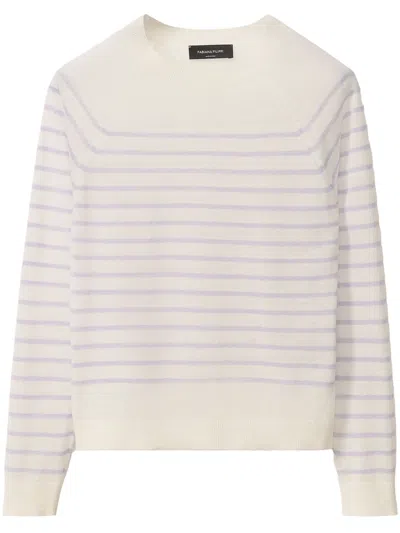 Fabiana Filippi Striped Sweater In White