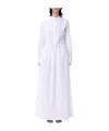 Fabiana Filippi Striped Tie-dye Dress In White