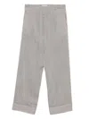 Fabiana Filippi Stripe Trousers In Black