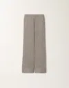 Fabiana Filippi Striped Viscose And Silk Trousers In Gray