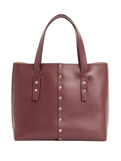 Fabiana Filippi Stud-embellished Tote Bag In Rot