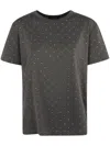 FABIANA FILIPPI STUD EMBELLISHMENT T-SHIRT