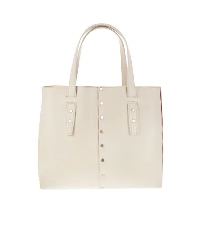 Fabiana Filippi Studded Tote Bag In White