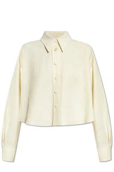 Fabiana Filippi Stylish And Sophisticated Ss24 Shirt For Women In Yellow