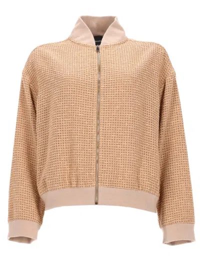 Fabiana Filippi Giacca Bomber Con Dettaglio Paillettes In Neutral