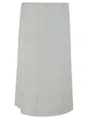 Fabiana Filippi Subtle Sheen Textured Skirt In Gray