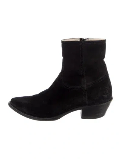 Pre-owned Fabiana Filippi Suede Boots In Black