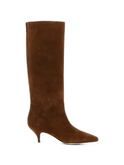 Fabiana Filippi Suede Leather Knee-high Boots In Brown