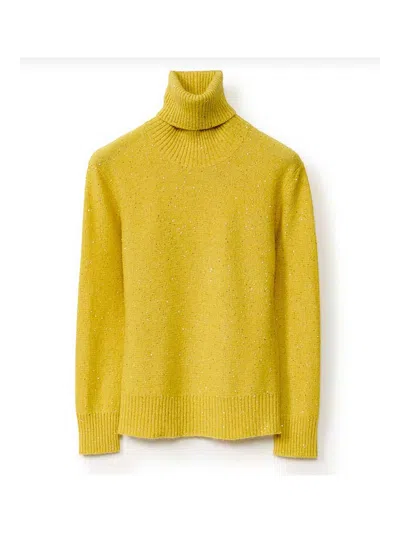 Fabiana Filippi Sweater With Micro Sequins In Yellow