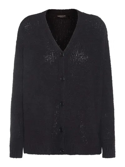 Fabiana Filippi Dark Blue Cotton Knitwear