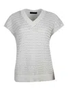Fabiana Filippi Sweater White In Blanco