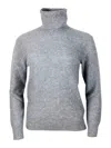 Fabiana Filippi Luxurious Knit Turtleneck Sweater With Cashmere Blend And Elegant Detailing In Grey