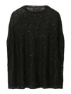 Fabiana Filippi Embroidered Sequin Sweater In Black