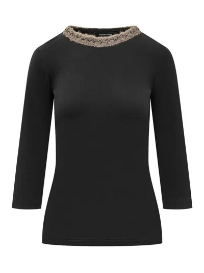 Fabiana Filippi Cotton Sweater In Black