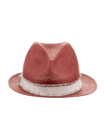 Pre-owned Fabiana Filippi Sun Hat In Red