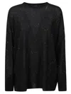 Fabiana Filippi Black Wool Sweater With Sequins