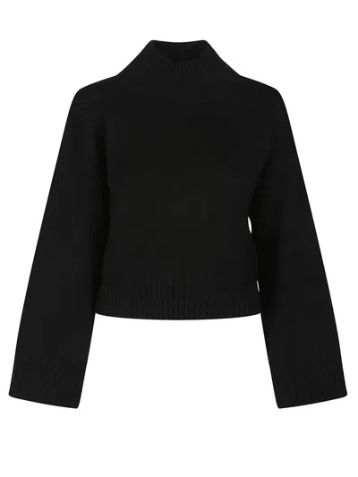 Fabiana Filippi Turtle Neck Sweater In Black