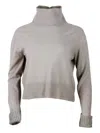 Fabiana Filippi Wool Blend Crewneck In Beige