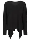 Fabiana Filippi Long-sleeved Sweater In Black